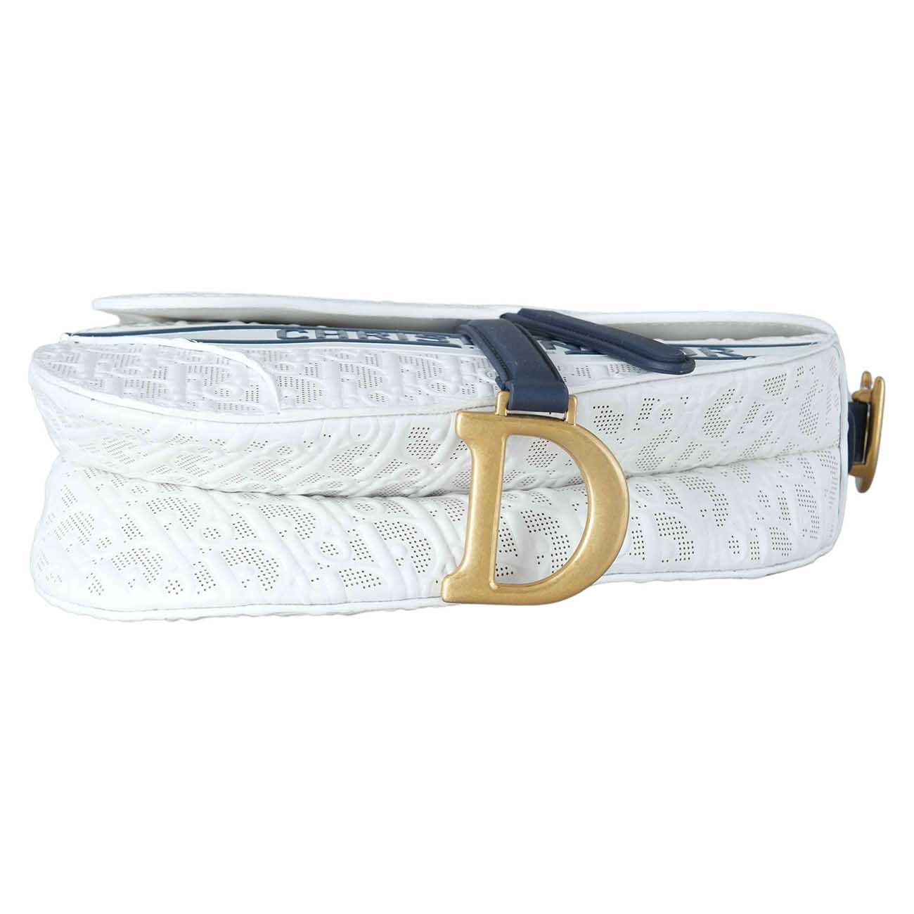 CHRISTIAN DIOR(USED)크리스찬디올 레더 새들백 미듐